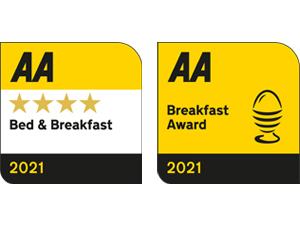 AA Four Star Gold and Breakfast 2021 Awards